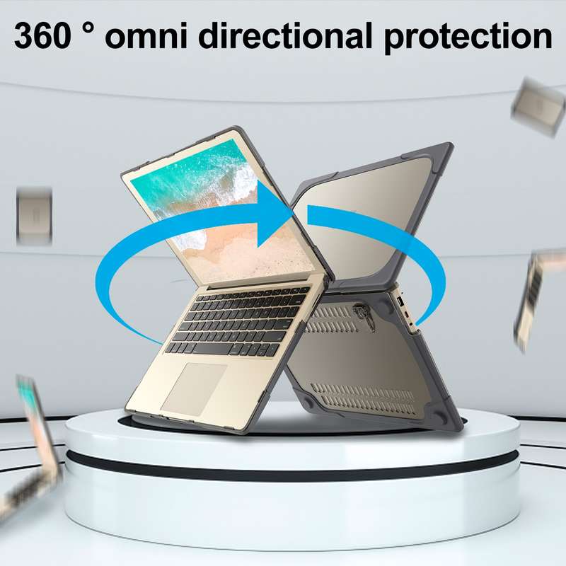 For Microsoft Surface Laptop 3 / 4 13.5 inch 1868 / 1951 Steel TPU + PC Two-color Anti-fall Laptop P
