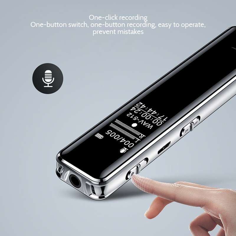 Q22 Multifunctional HD Noise Reduction Conference Recording Pen, Capacity:8GB(Black)