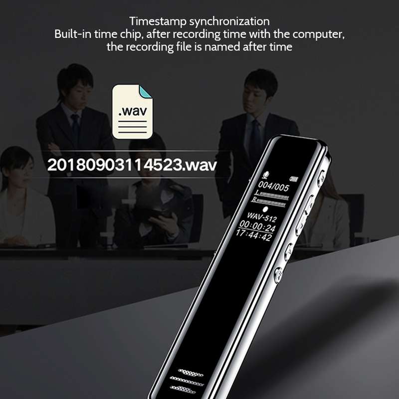 Q22 Multifunctional HD Noise Reduction Conference Recording Pen, Capacity:8GB(Black)