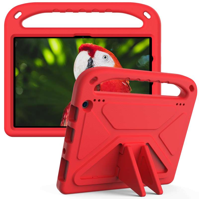 For Amazon Fire HD 10 2021 Handle Portable EVA Shockproof Anti Falling Protective Case with Triangle