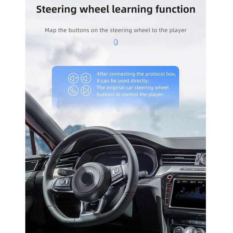 9083 For Volkswagen 8 inch IPS Screen Car MP5 Audio Player, Support Bluetooth Hand-free Calling / FM