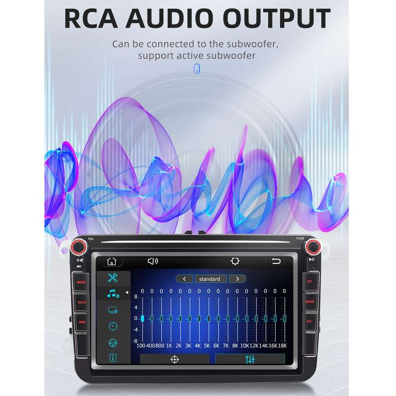 9083 For Volkswagen 8 inch IPS Screen Car MP5 Audio Player, Support Bluetooth Hand-free Calling / FM