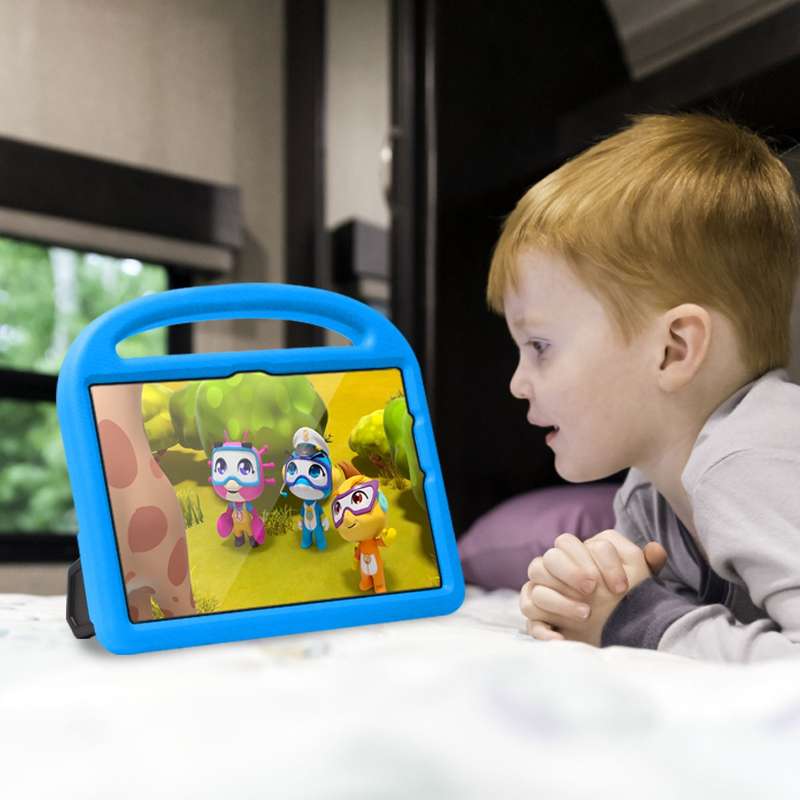 For Amazon Kindle Fire HD 10 2021 Sparrow Style EVA Material Children Shockproof Protective Case(Blu