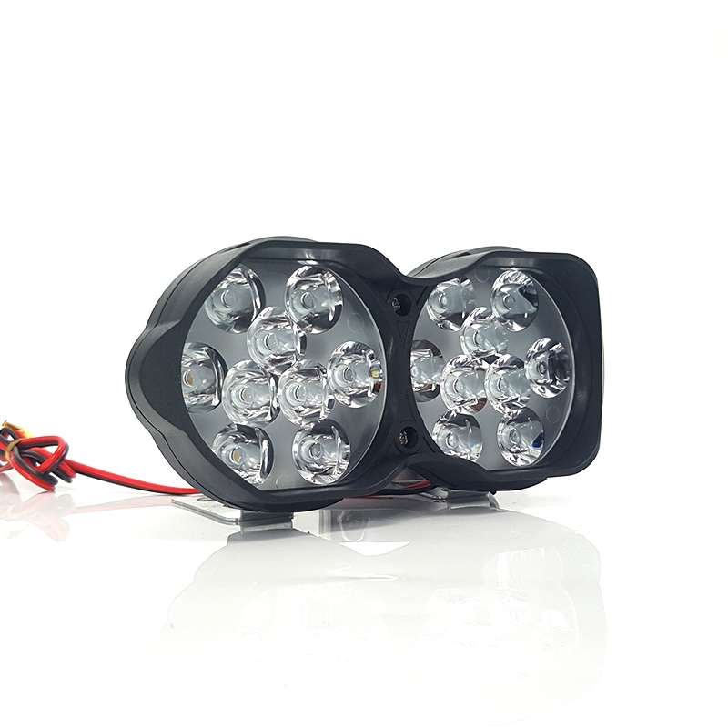 2 PCS L15 8-85V / 15W / 5000K / 1200LM Motorcycle / Car IPX4 Waterproof External LED Glare Spotlight