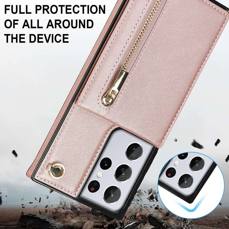 For Samsung Galaxy S21 Ultra 5G RedPepper Transparent Dot Shockproof Waterproof PC + TPU Protective