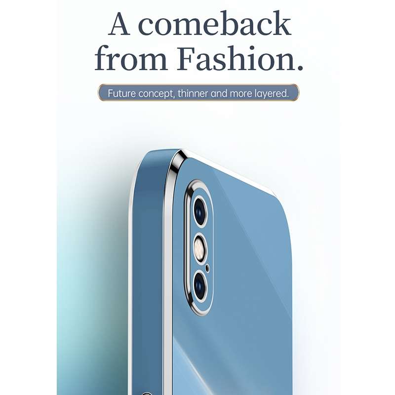 For iPhone XS XINLI Straight Edge 6D Electroplate TPU Phone Case(White)