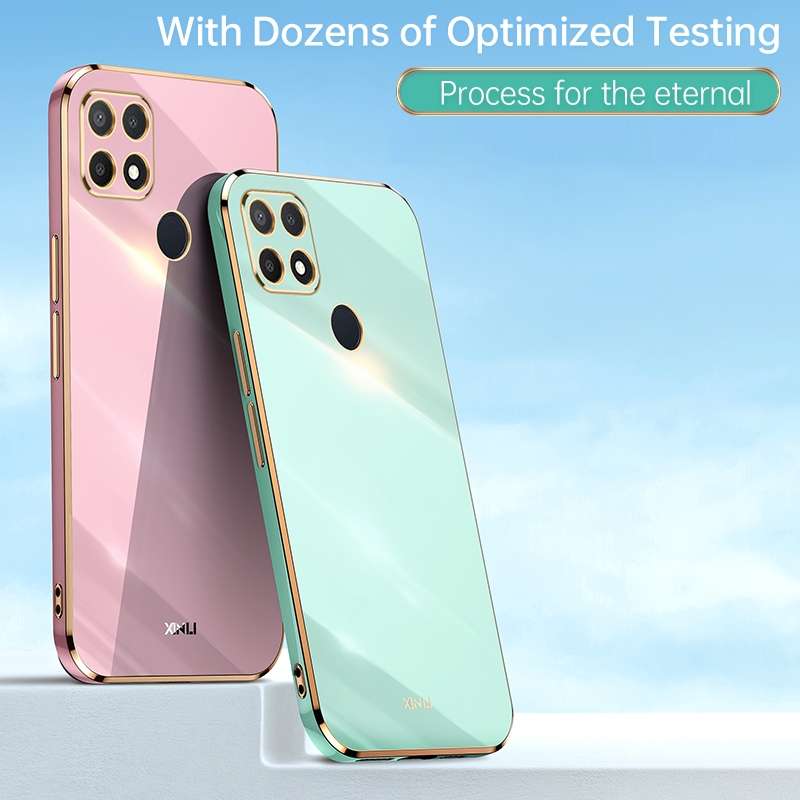 For OPPO Find X3 Pro XINLI Straight Edge 6D Electroplate TPU Phone Case(Mint Green)