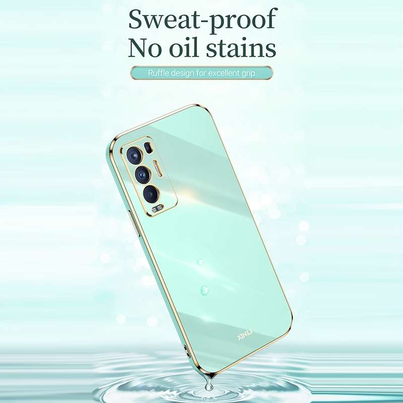 For Honor 50 XINLI Straight Edge 6D Electroplate TPU Phone Case(Cherry Purple)