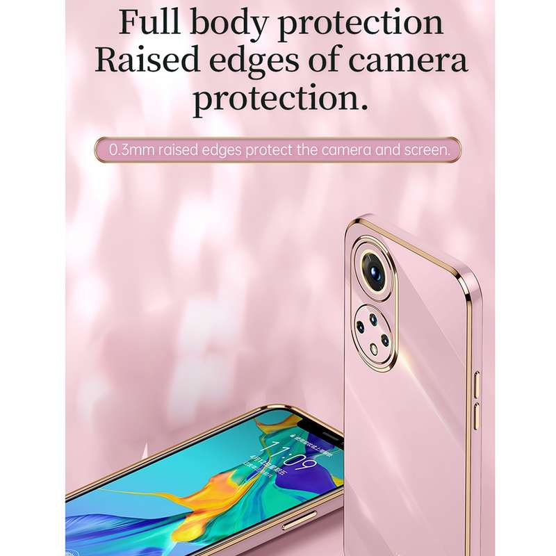 For Honor 50 XINLI Straight Edge 6D Electroplate TPU Phone Case(Cherry Purple)
