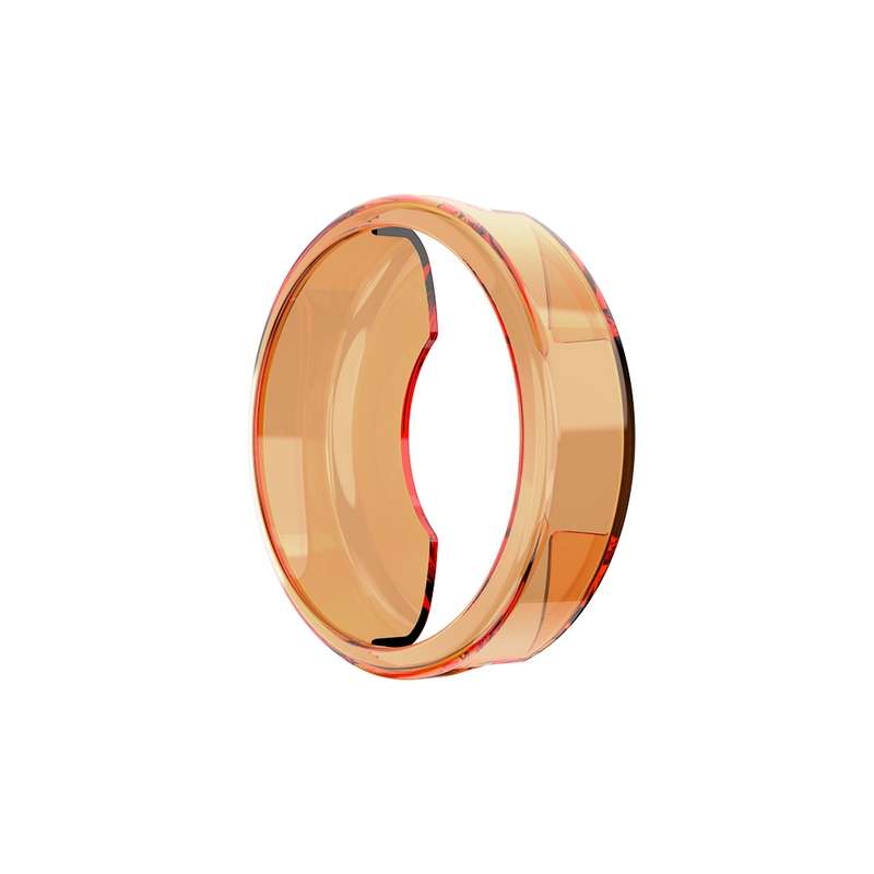 For Garmin Lily TPU Half-pack Candy Color Protective Case(Transparent Orange)