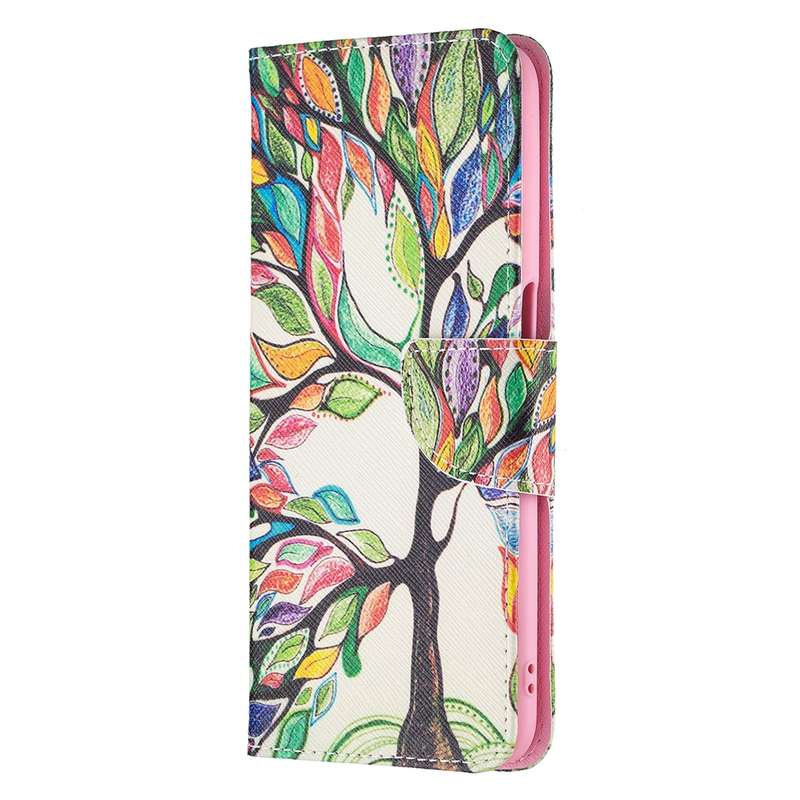 For OPPO A54 4G / A55 5G Colored Drawing Pattern Horizontal Flip Leather Case with Holder & Card Slo