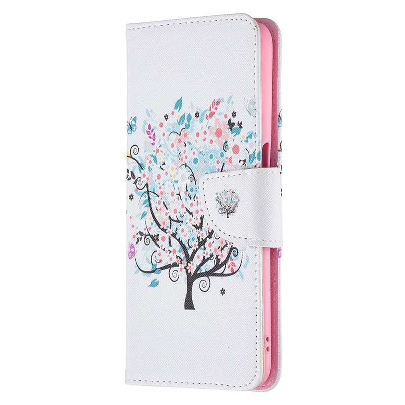 For OPPO A54 4G / A55 5G Colored Drawing Pattern Horizontal Flip Leather Case with Holder & Card Slo