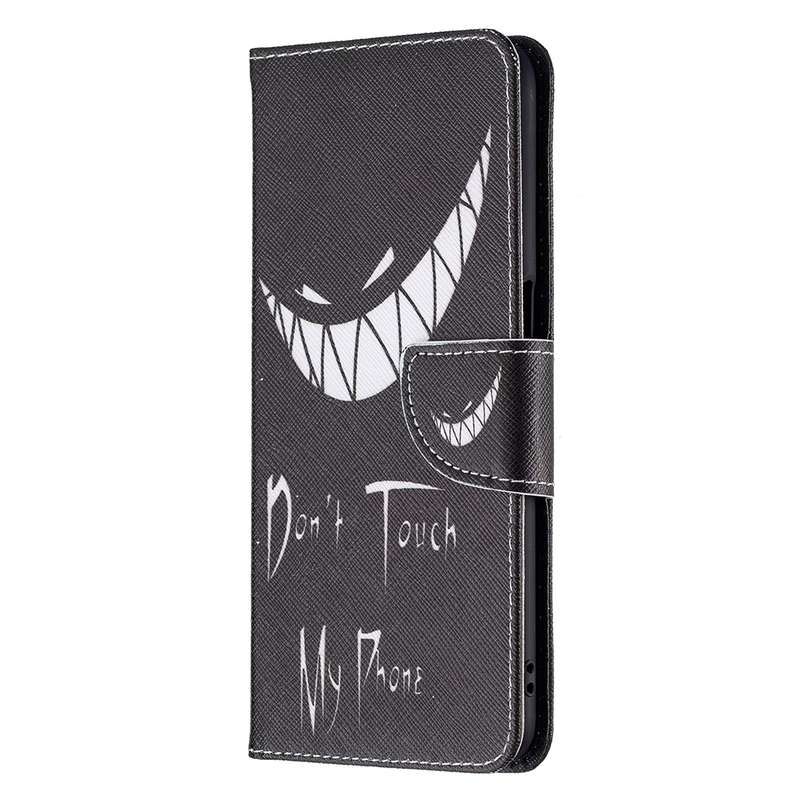 For OPPO A54 4G / A55 5G Colored Drawing Pattern Horizontal Flip Leather Case with Holder & Card Slo
