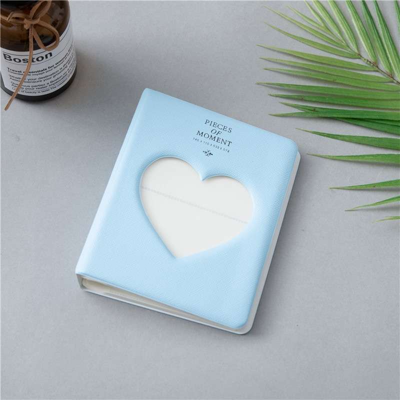 Hollow Heart 64 Pockets Photo Book Album Name Card Holder for Fujifilm Instax Mini 8 /7s /70 /25 /50