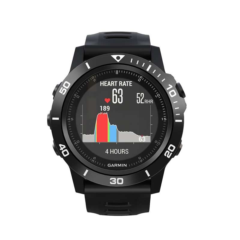 For Garmin Fenix 3/3 HR Smart Watch Steel Bezel Ring, A Version(Black Ring Red Letter)