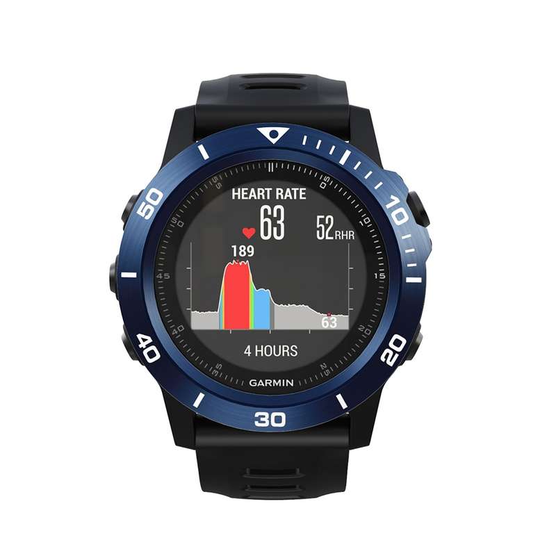 For Garmin Fenix 3/3 HR Smart Watch Steel Bezel Ring, A Version(Black Ring Red Letter)