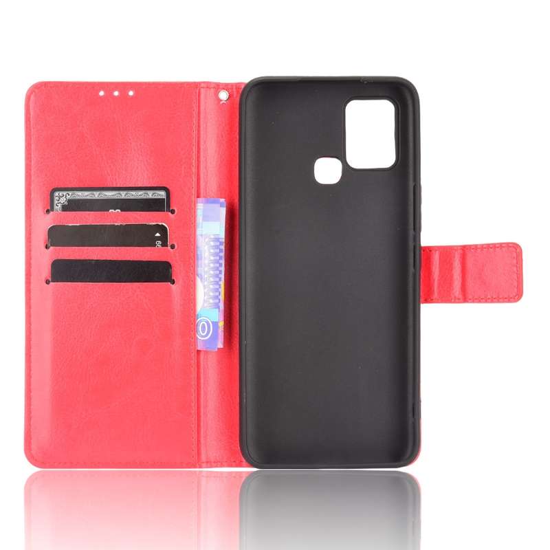For Infinix Hot 10s X689 Crazy Horse Texture Horizontal Flip Leather Case with Holder & Card Slots &