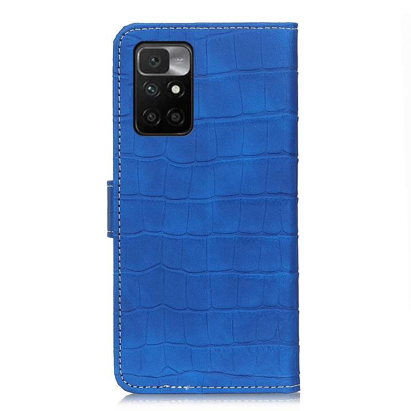 For Xiaomi Redmi 10 / Redmi Note 11 4G Magnetic Crocodile Texture Horizontal Flip Leather Case with