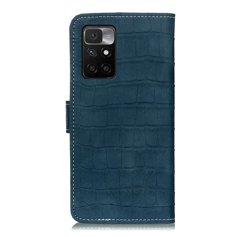 For Xiaomi Redmi 10 / Redmi Note 11 4G Magnetic Crocodile Texture Horizontal Flip Leather Case with