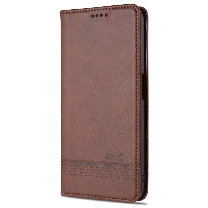 For OPPO A16 AZNS Magnetic Calf Texture Horizontal Flip Leather Case with Card Slots & Holder & Wall