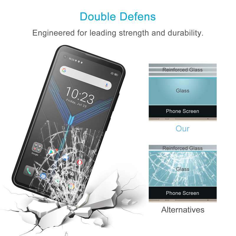 For Blackview BL5000 Dual 50 PCS 0.26mm 9H 2.5D Tempered Glass Film