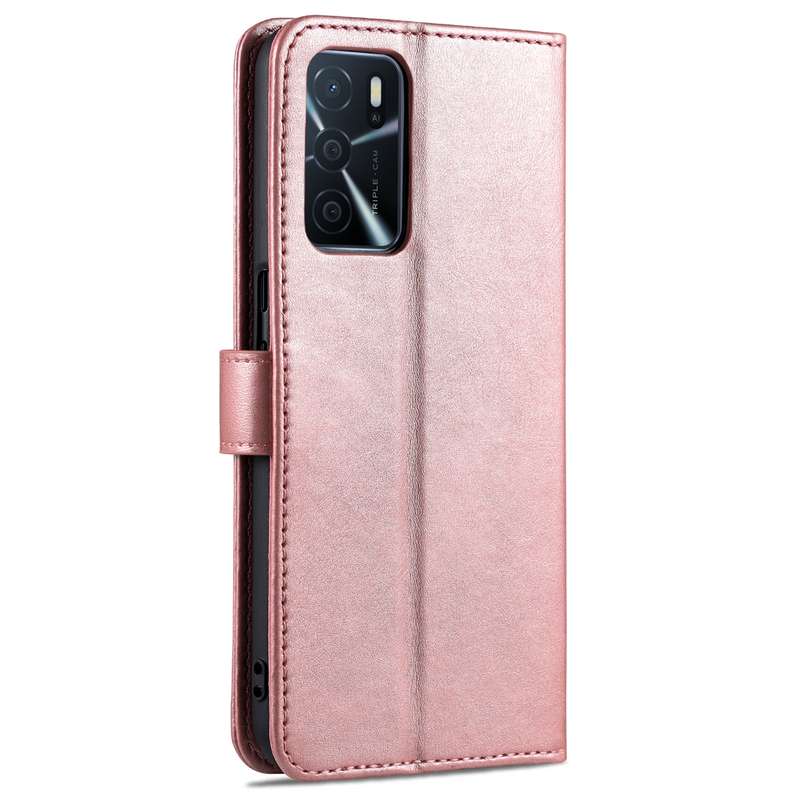 For OPPO A16 AZNS Skin Feel Calf Texture Horizontal Flip Leather Case with Card Slots & Holder & Wal