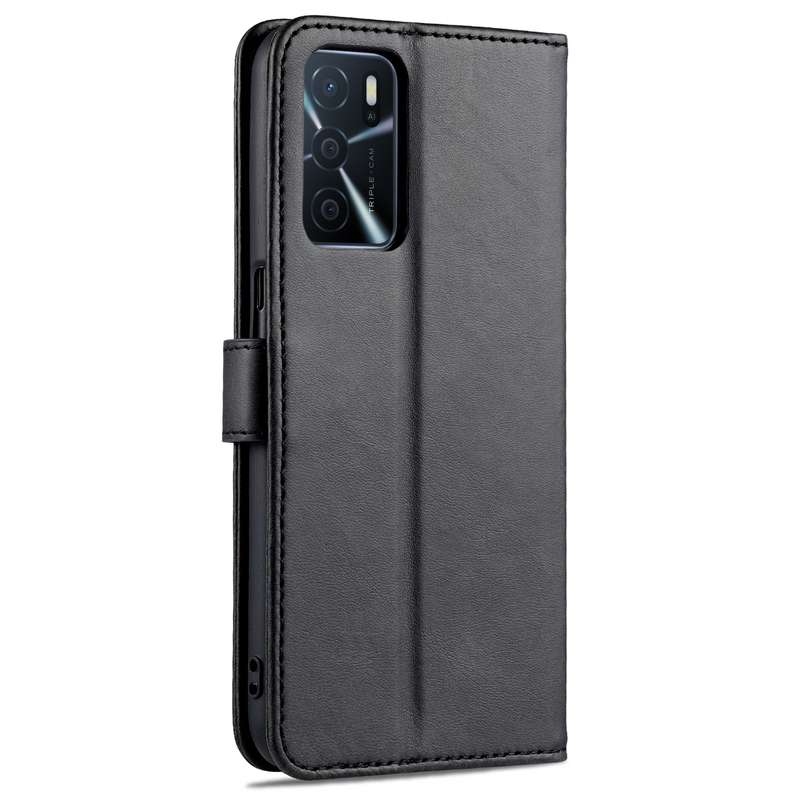 For OPPO A16 AZNS Skin Feel Calf Texture Horizontal Flip Leather Case with Card Slots & Holder & Wal