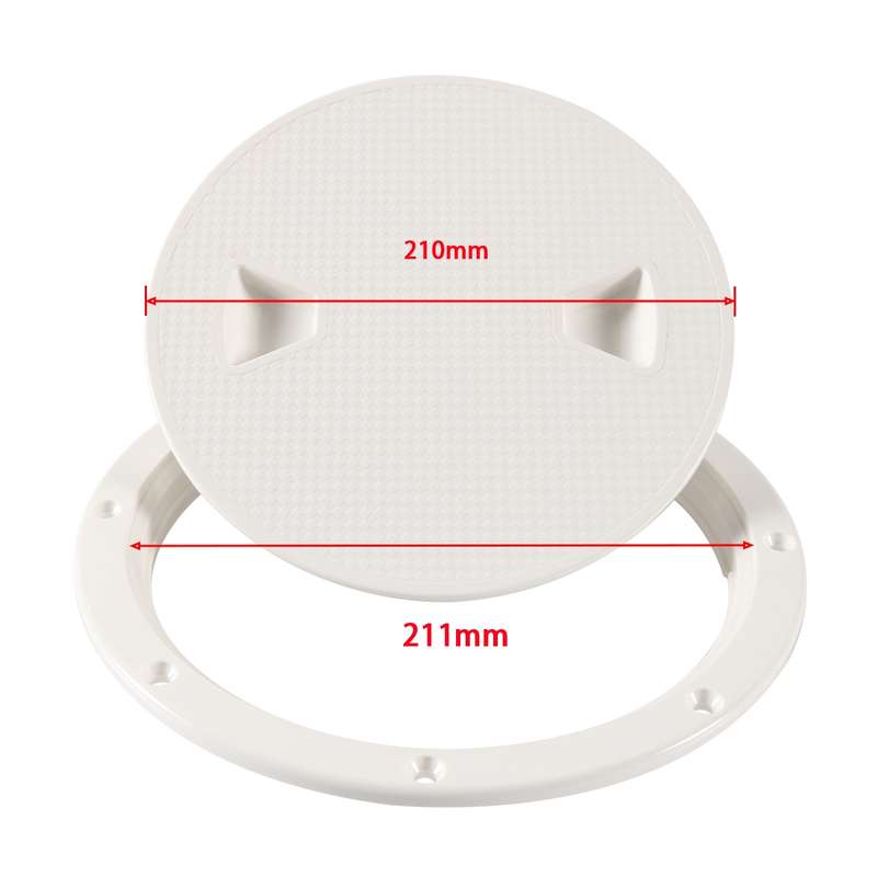 A5943 8 inch Boat / Yacht Round Deck Cover Hatch Case with Screws