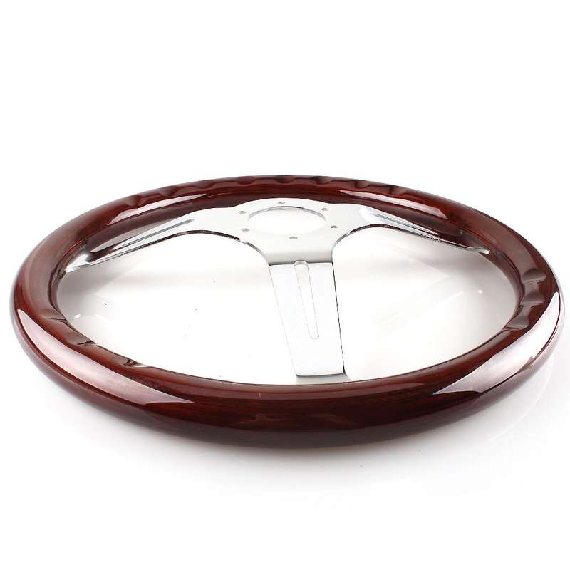FXP8131+FXP8120A Car Modification 380mm Racing Sports Universal Perforated Steering Wheel
