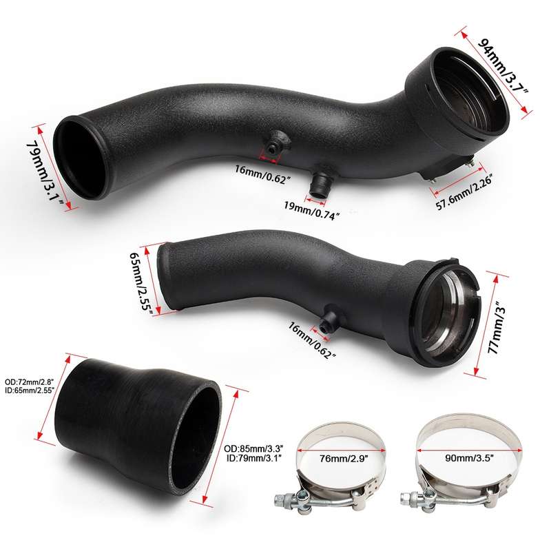 JQG1007 Car Modified Intake Pipe Kit for BMW 335i N55