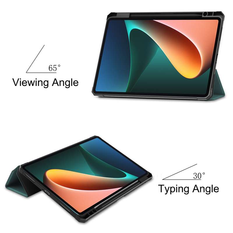 For Xiaomi Pad 5 / 5 Pro Custer Texture Horizontal Flip Leather Case with Three-folding Holder & Sle