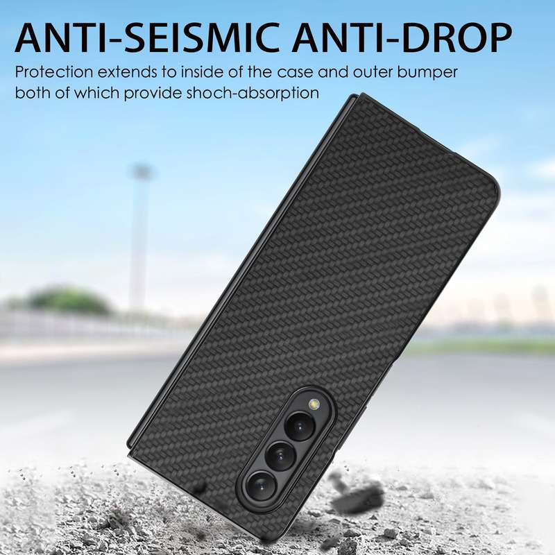 For Samsung Galaxy Z Fold3 5G Cross Pattern Slim PC Protective Case(Green)