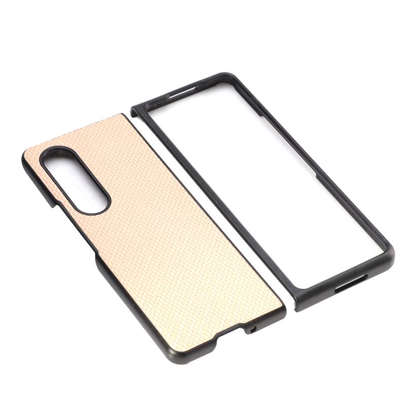 For Samsung Galaxy Z Fold3 5G Cross Pattern Slim PC Protective Case(Green)