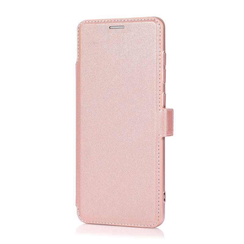 For Samsung Galaxy A71 Push Window Double Buckle PU + Silicone Horizontal Flip Leather Case with Hol