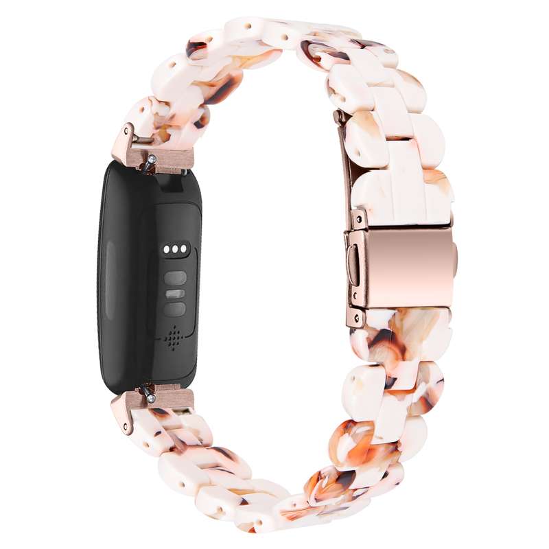 For Fitbit Inspire 2 / Inspire Oval Resin Watch Band(Pearl White)