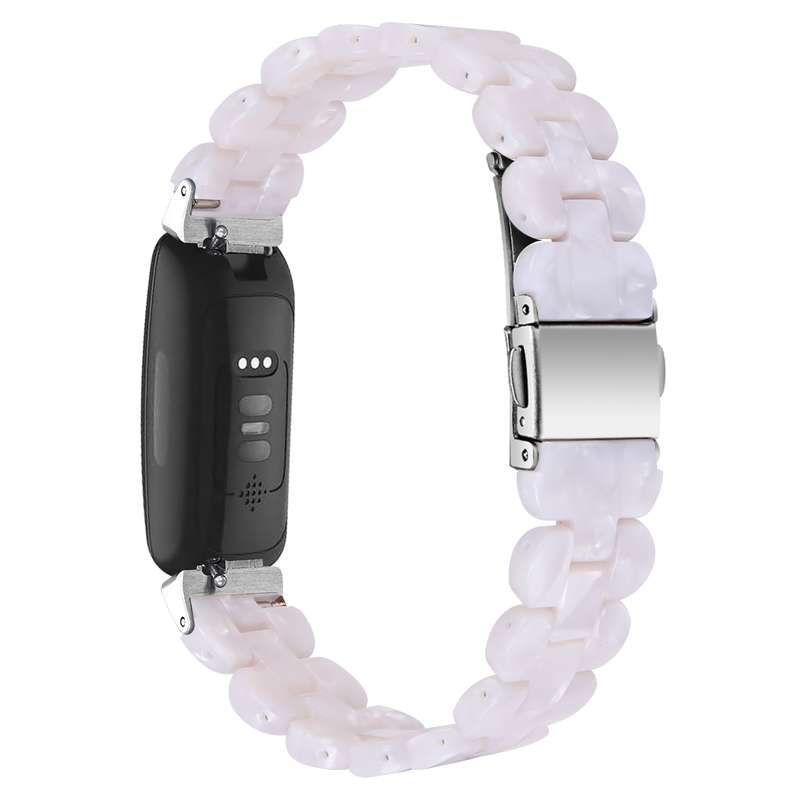 For Fitbit Inspire 2 / Inspire Oval Resin Watch Band(Pearl White)