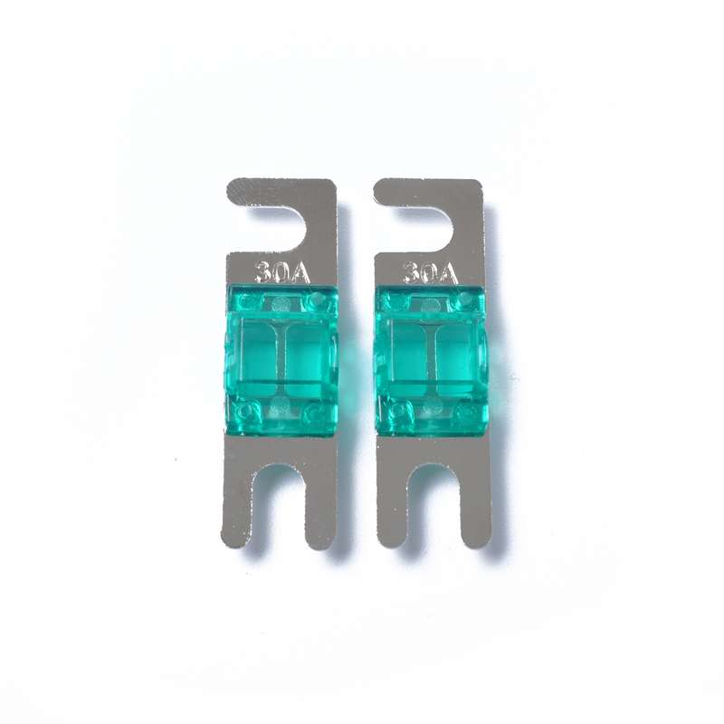 A0301 Green 5 PCS Car Audio AFS Mini ANL 30A Fuse Nicked Plated