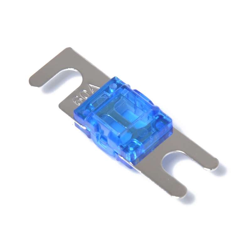 A0303 Blue 5 PCS Car Audio AFS Mini ANL 60A Fuse Nicked Plated