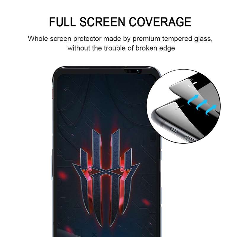 For ZTE nubia Red Magic 6s / 6s Pro Full Glue Full Screen Tempered Glass Film