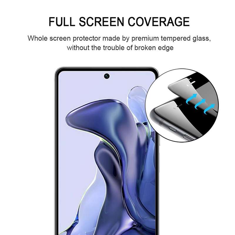 For Xiaomi Mi 11T / 11T Pro Full Glue Full Screen Tempered Glass Film