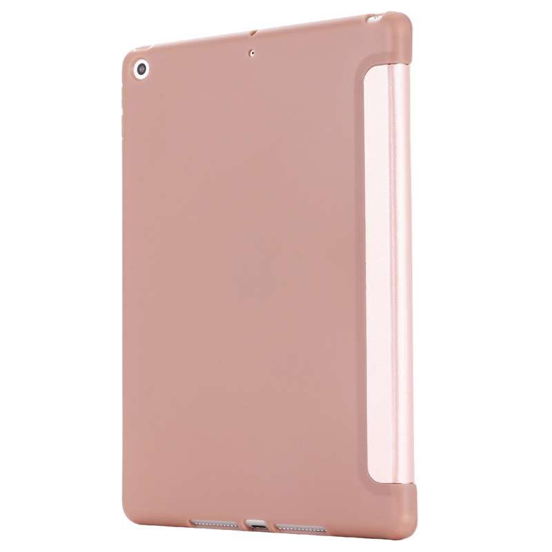 For iPad 10.2 2021 / 2020 / 2019 GEBEI Shockproof Horizontal Flip Leather Case with Three-folding Ho