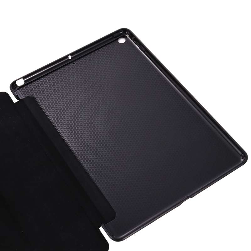 For iPad 10.2 2021 / 2020 / 2019 GEBEI Shockproof Horizontal Flip Leather Case with Three-folding Ho