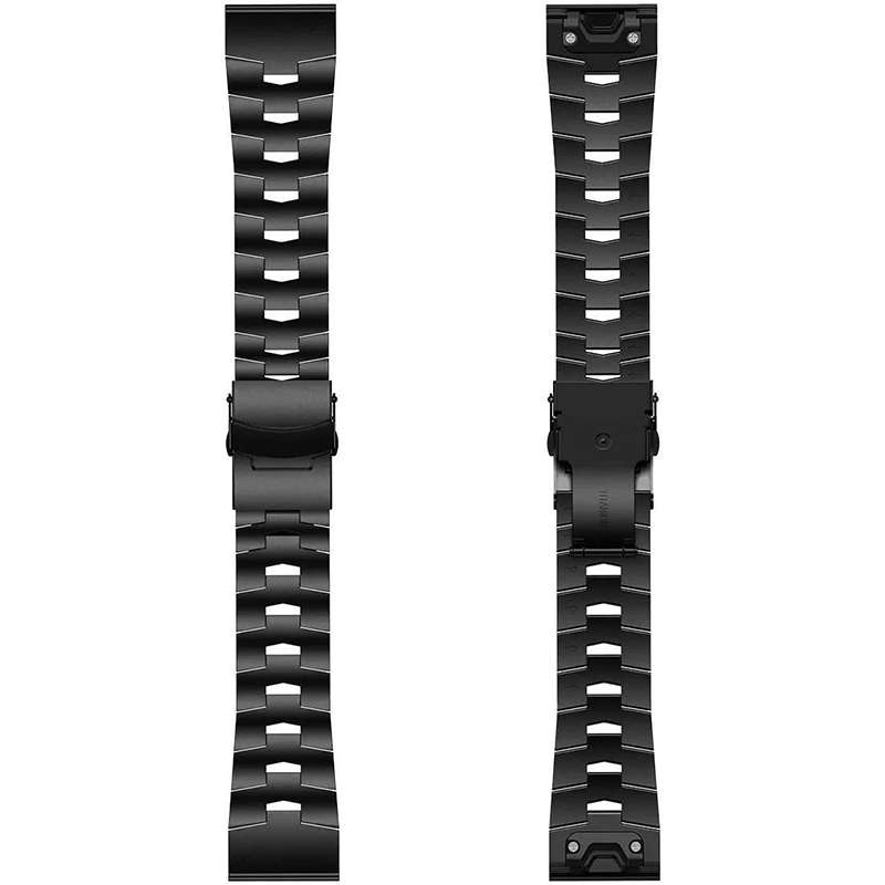For Garmin Fenix 6X 26mm Titanium Alloy Quick Release Watch Band(Silver)