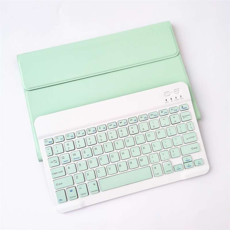 For Lenovo Pad Tab P11 11 inch TB-J606F LX110 Solid Color Detachable Square Keycap Bluetooth Keyboar