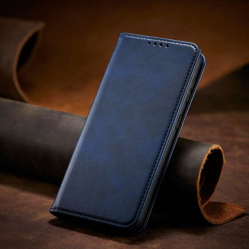 For Samsung Galaxy A50 Calf Texture Magnetic Horizontal Flip Leather Case with Holder & Card Slots &