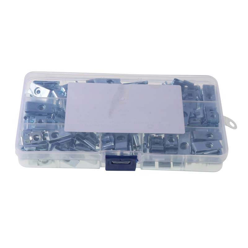 A6091 120 PCS Car M4/M5/M6 Fastener Clips Base U-shaped Clip Nut