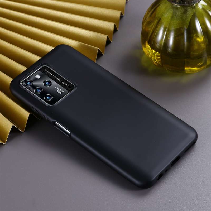 For ZTE Blade V30 Solid Color Liquid Silicone Dropproof Full Coverage Protective Case(Red)