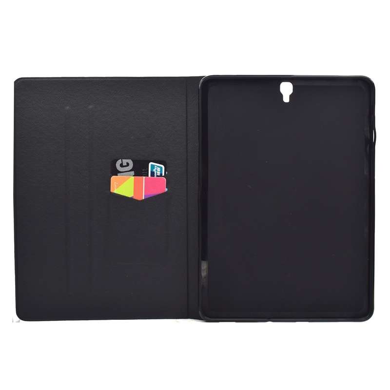 For Galaxy Tab S3 9.7 T820 TPU Horizontal Flip Leather Case with Holder & Card Slot & Sleep / Wake-u