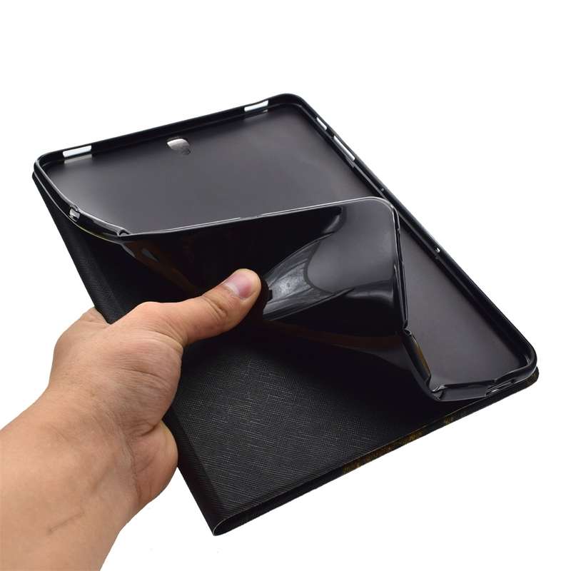 For Galaxy Tab S3 9.7 T820 TPU Horizontal Flip Leather Case with Holder & Card Slot & Sleep / Wake-u