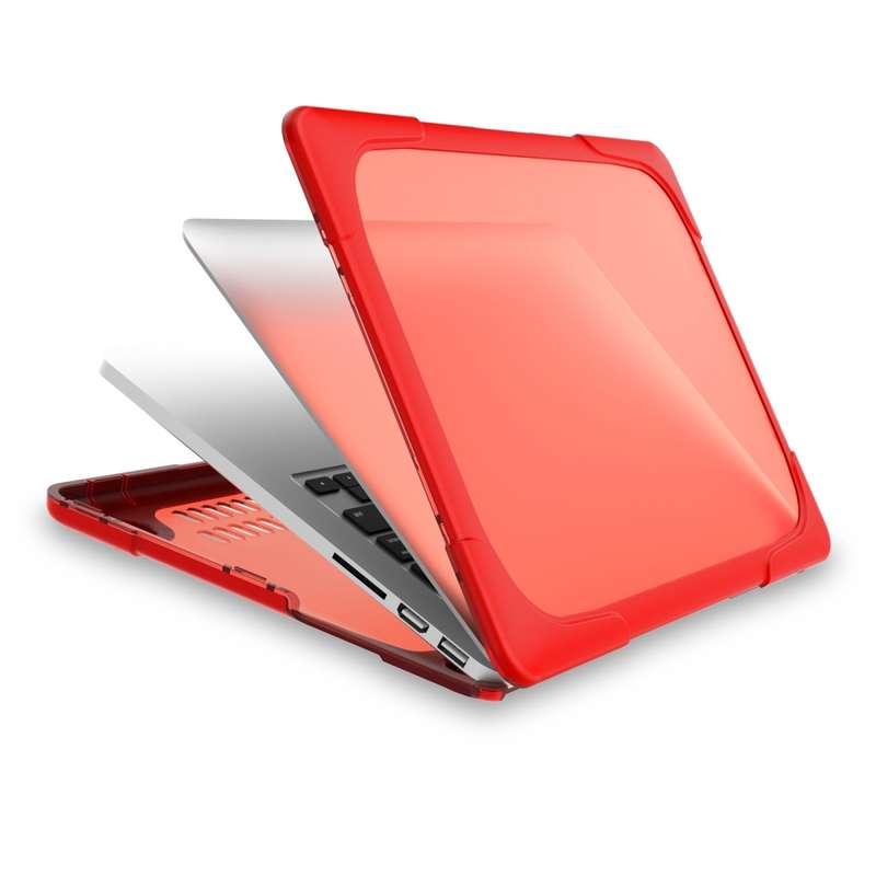 For MacBook Air 13.3 inch A1932 (2018) TPU + PC Two Color Laptop Protective Case(Khaki)